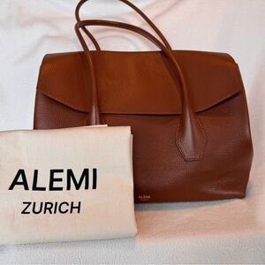 Alemi-Zurich IDA Brown Leather Tote Bag